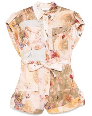 Zimmermann Jumpsuits & Playsuits ,Veelkleurig Sportieve Jumpsuit - Roze