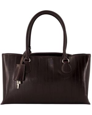 OSOI Tassen ,Bruin ,Leer Shell Brot Bag - Zwart
