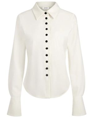 LADNERI Overhemden ,Wol Blouse Tala - Wit
