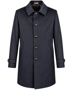 BRERAS Milano Jassen ,Blauw ,Wol Single-Breasted Coat
