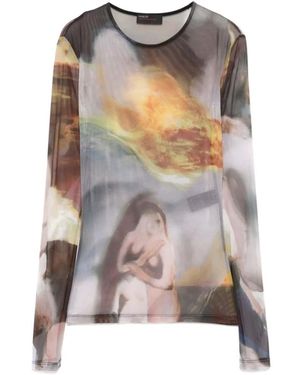 Mugler Long Sleeve Tops - Grigio