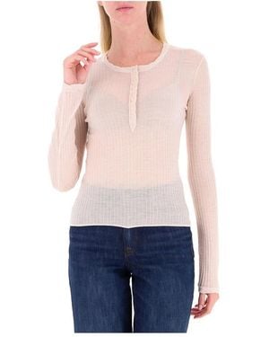 Patrizia Pepe Rundhals-Pullover - Blau