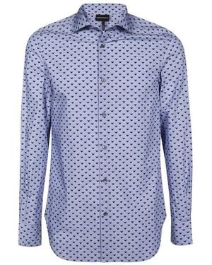 Emporio Armani Casual Shirts - Blu