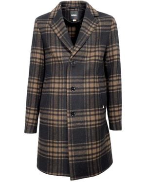 HUGO Single-Breasted Coats - Negro
