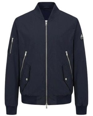 Moose Knuckles Bomber Jackets - Blue