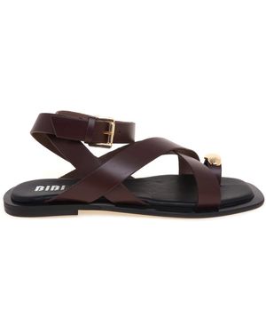 Bibi Lou Flat Sandals - Brown