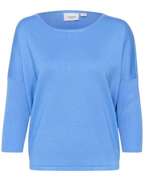 Saint Tropez Round-Neck Knitwear - Blu