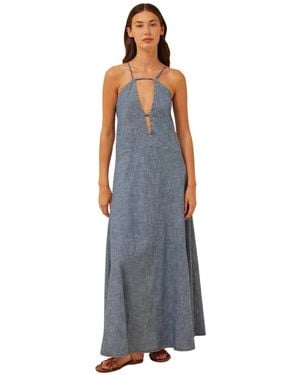 Semicouture Maxi Dresses - Blue