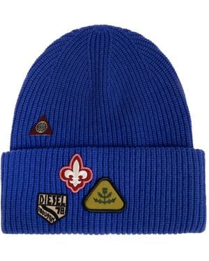 DIESEL Accessoires ,Blauw ,Wol K-Phat Muts