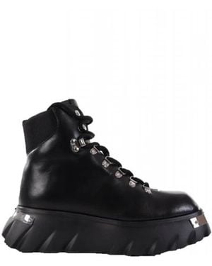 Love Moschino Lace-Up Boots - Black
