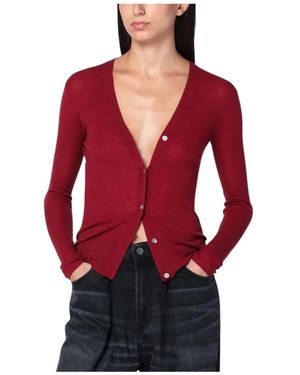 6397 Maglia Cardigan Corto - Rot