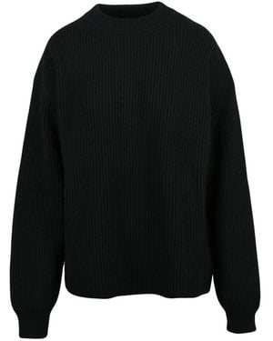 Jil Sander Ronde Hals Gebreid - Zwart