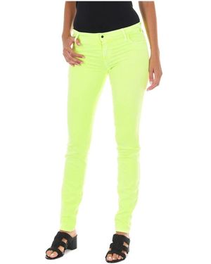 Met Jeans ,Groen ,Katoen Slim Fit Jeans - Geel