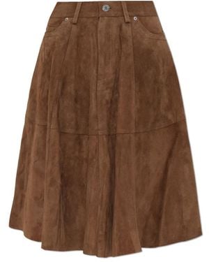 Ami Paris Leather Skirts - Bruin