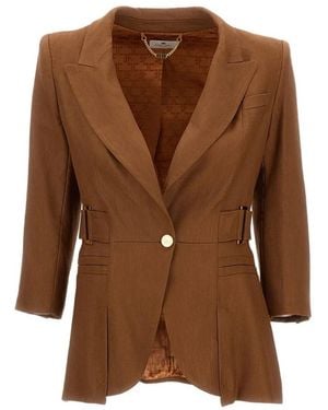 Elisabetta Franchi Blazers - Brown