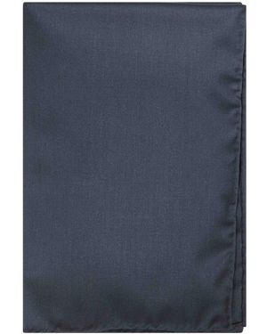 D4.0 Hand-Finished Square Scarf - Blauw