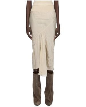 Rick Owens Midi Skirts - White
