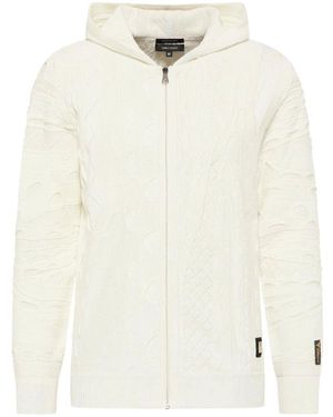 carlo colucci Einzigartige Copello Strickjacke Mit Kapuze - Weiß