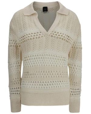 Pinko V-Neck Knitwear - Grigio