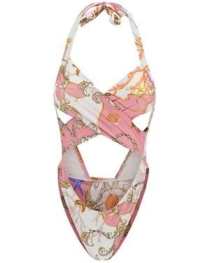 Guess Badmode ,Veelkleurig ,Multi-Gekleurde Strandkleding E3Gj 09Mc 04Rp 63W - Roze