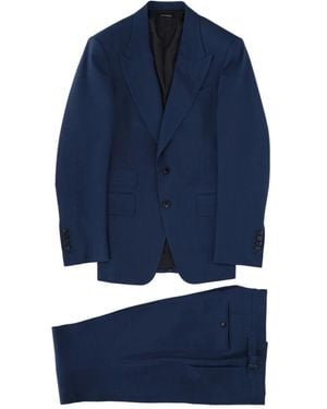Tom Ford Single Breasted Suits - Blu