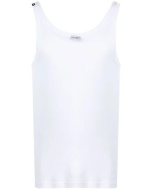 Dolce & Gabbana Tops ,Wit ,Katoen Marcello Singlet