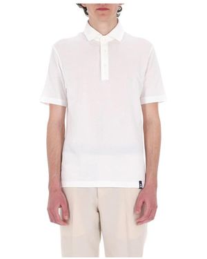 Drumohr Polo Van Ice Cotton Katoen - Wit