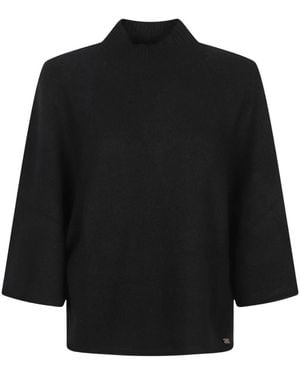 Fay Woll-Kaschmir-Rollkragenpullover - Schwarz