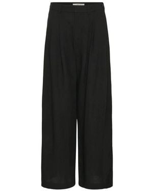 Gestuz Broeken ,Zwart ,Wijde Broek
