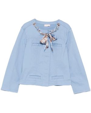 Liu Jo Jassen ,Blauw ,Denim Kate Jacket