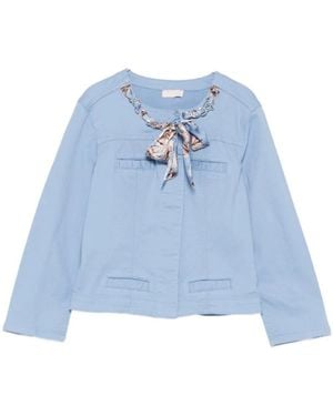 Liu Jo Jassen ,Blauw ,Denim Kate Jacket