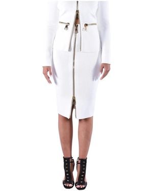 Elisabetta Franchi Pencil Skirts - White