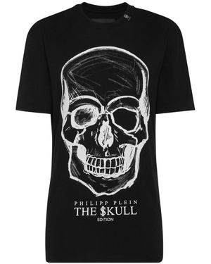 Philipp Plein Tops ,Zwart ,T-Shirts