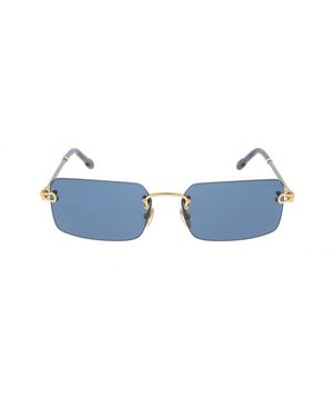 Fred Rechteckige Sonnenbrille - Blau