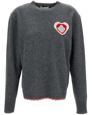 Stella McCartney Truien & Vesten ,Grijs ,Wol Round-Neck Truien