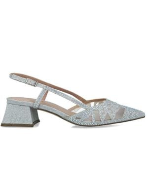 Menbur Schoenen ,Grijs ,Pumps - Wit