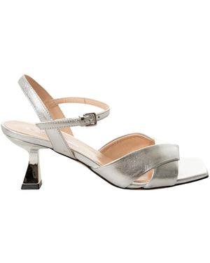 Evaluna High Heel Sandals - Blanc