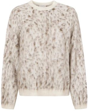 Brunello Cucinelli Round-Neck Knitwear - Blanc