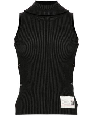 Maison Mihara Yasuhiro Sleeveless Tops - Nero