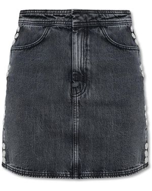 Gestuz Rokken ,Grijs ,Denim Denim Rok Zuva