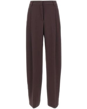 ANDAMANE Tapered Trousers - Brown