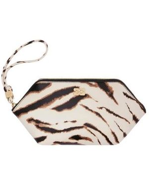 Ganni Tassen ,Katoen Bou Make Up Pouch Grained - Metallic