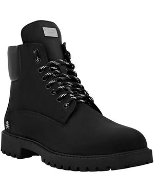 Philipp Plein Lace-Up Boots - Negro