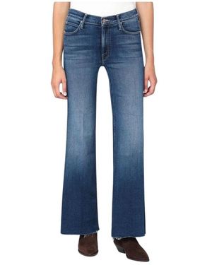 Mother The Weekender Wide Leg Jeans - Blauw