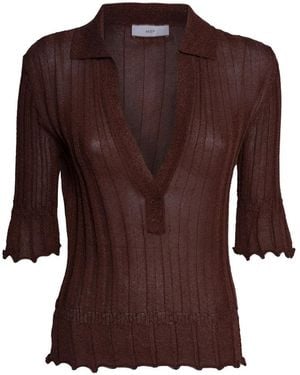 Akep V-Neck Knitwear - Brown