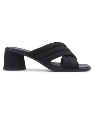 Camper Heeled Mules - Nero