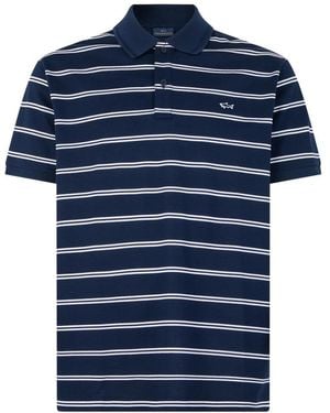 Paul & Shark Tops ,Blauw ,Katoen Katoenen Polo