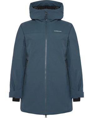 Didriksons Jassen ,Blauw ,Leer Marget Parka