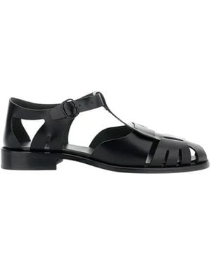 Hereu Flat Sandals - Black