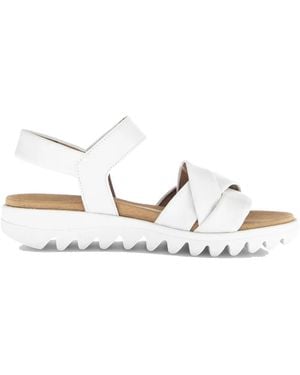 Gabor Flat Sandals - Blanco